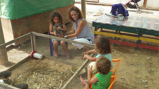 At an ostrich farm in the Eshkol Regional Council of southern Israel (Photo: Roee Idan)
