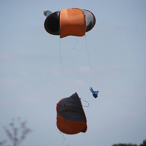 This was someone's home, even if just temporarily. A tent blowing in the wind. (Photo: Getty Images)