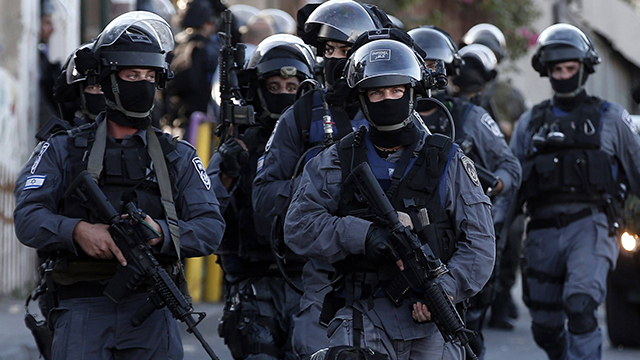 Yasam (special forces) police in East Jerusalem. (Photo: AFP)