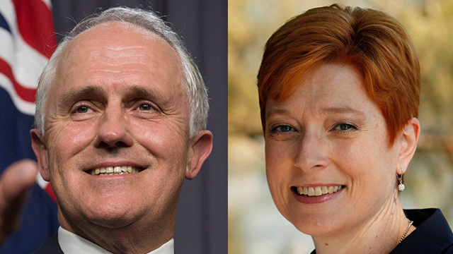 שינויים משמעותיים בקבינט האוסטרלי. שרת ההגנה החדשה פיין (מימין) וראש הממשלה טרנבול (צילום: AP) (צילום: AP)