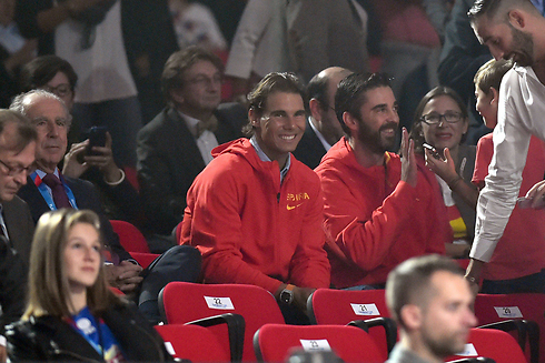 תראו מי הגיע לעודד את הנבחרת הספרדית (צילום: AFP) (צילום: AFP)