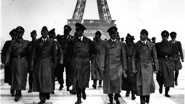 Hitler and high-ranking Nazis in Paris following the successful blitzkrieg attack, 1940 (Photo: Getty Images)