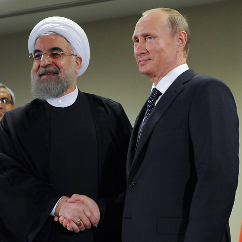 פוטין ונשיא איראן רוחאני ( צילום: AP) ( צילום: AP)