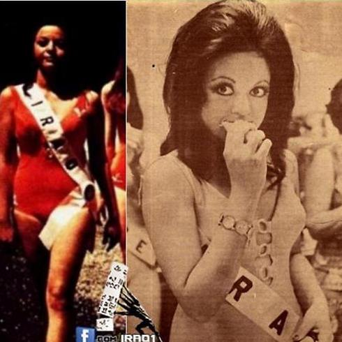 Wijdan Burham El-Deen Sulyman. The last woman to represent Iraq in the Miss Universe pageant in 1972 
