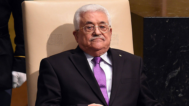 Abbas before his speech (Photo: AFP)