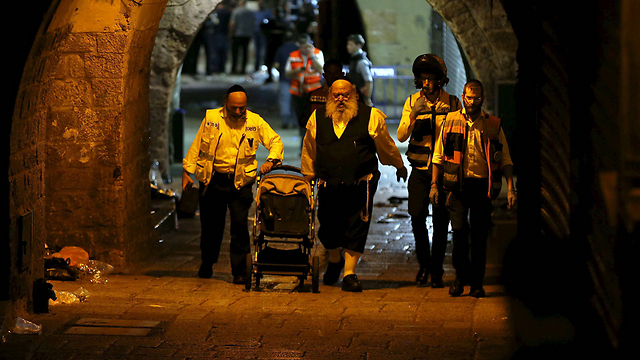 Scene of attack where Aharon Banita-Bennett was killed (Photo: Reuters)