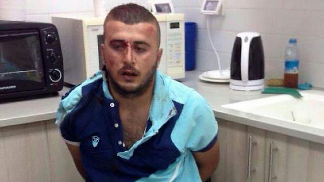 The terrorist after he attempted to murder a Jew in Petah Tikva