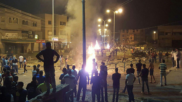 מהומות בכפר מנדא (צילום: מוחמד שינאווי ) (צילום: מוחמד שינאווי )