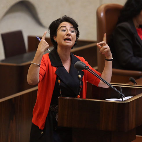 Joint List MK Haneen Zoabi, indicted for insulting a public official (Photo: Gil Yohanan)