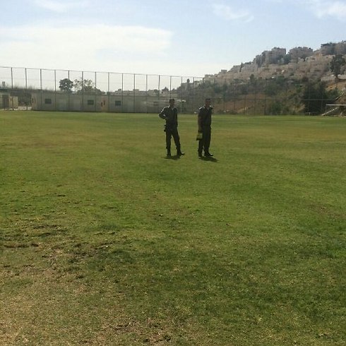שוטרי מג"ב באימון בית"ר ירושלים (צילום: פרטי) (צילום: פרטי)