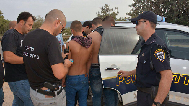 הנערים שנעצרו במשגב (צילום: חטיבת דובר המשטרה) (צילום: חטיבת דובר המשטרה)