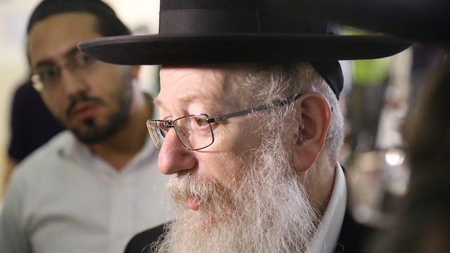 Health Minister Yaakov Litzman (Photo: Motti Kimchi)