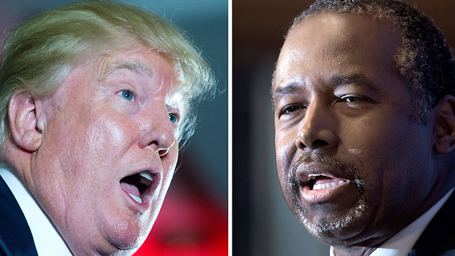 Trump and Carson. Putting the political system and the party they represent to shame (Photo: AFP)