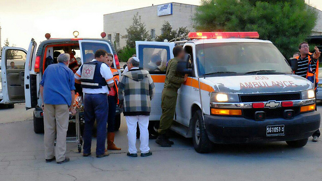 Emergency services at scene of the attack (Photo: MDA) (Photo: Magen David Adom spokesperson)