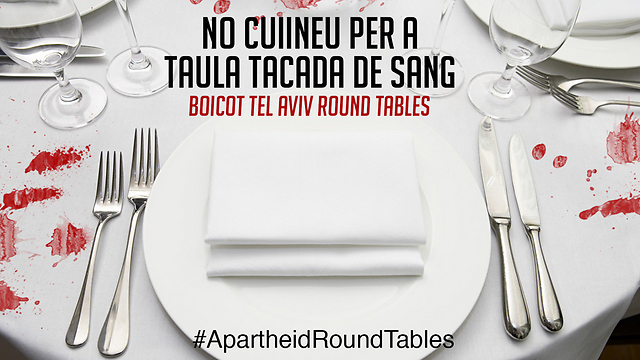 Ad in Spanish: 'Say no to a bloodstained table'
