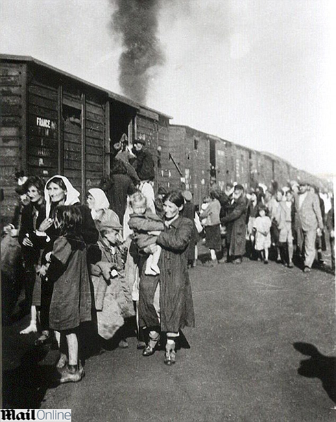 Jews arriving at Sobibor death camp, where Demjanjuk served as camp guard (Photos: Mail Online)