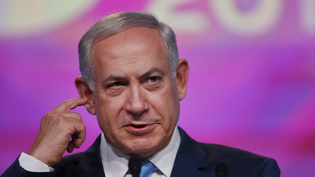 The prime minister before the Jewish Federation General Assembly. (Photo: Reuters)
