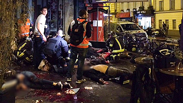 The scene of one of the attacks (Photo: AP)