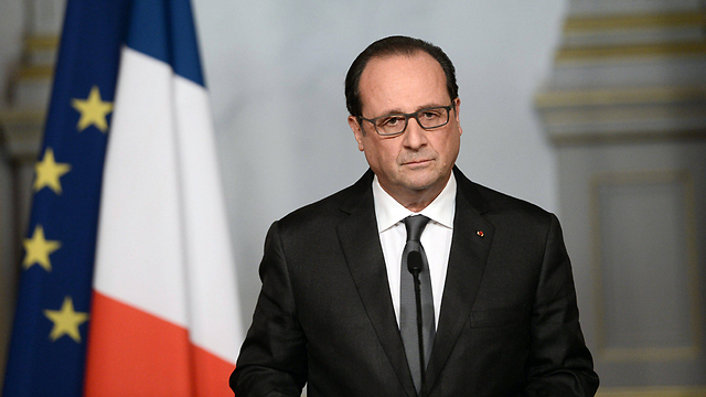 President Hollande, clearly shaken on the evening of the deadly attacks (Photo: EPA)