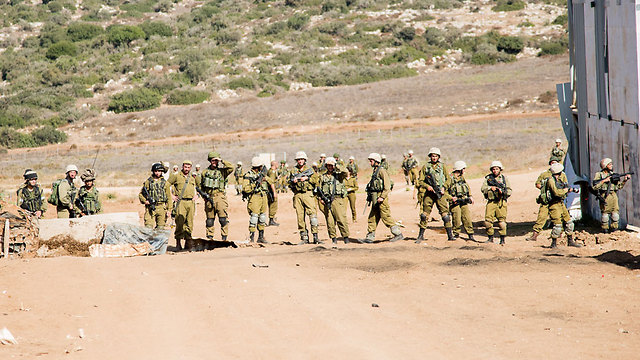 IDF soldiers training in the Hebron area (Photo: IDF spokesperson)