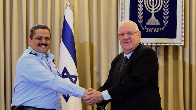 Alsheikh with President Reuven Rivlin. (Photo: AFP)