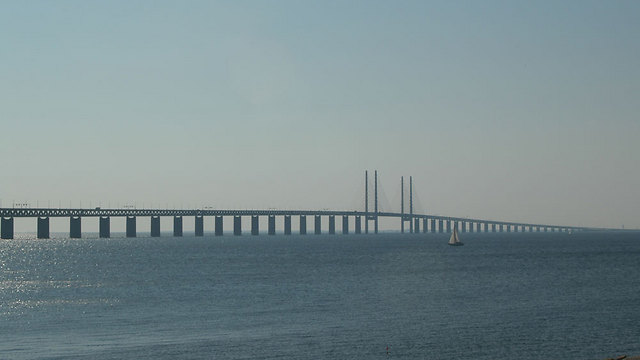 הגשר שמחבר בין מאלמו לקופנהגן (צילום: shutterstock) (צילום: shutterstock)