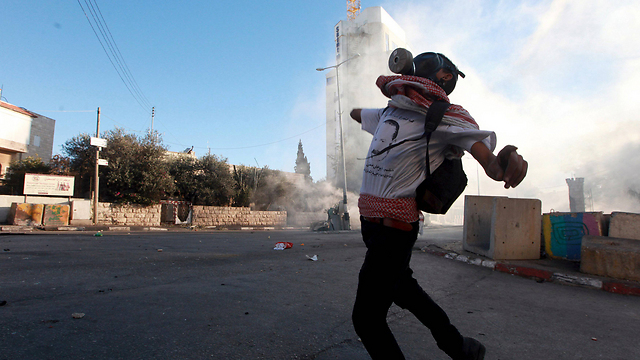 Palestinian riots in Bethlehem (Photo: Reuters)
