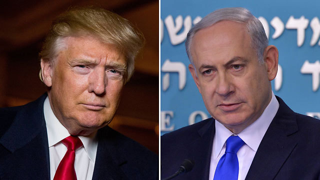 Republican presidential candidate Donald Trump, left, and Prime Minister Benjamin Netanyahu (Photo: AP, GPO)