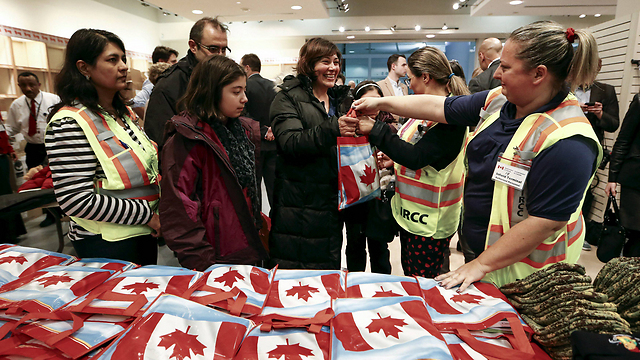 Canada gift bags at the airport (Photo: Reuters)
