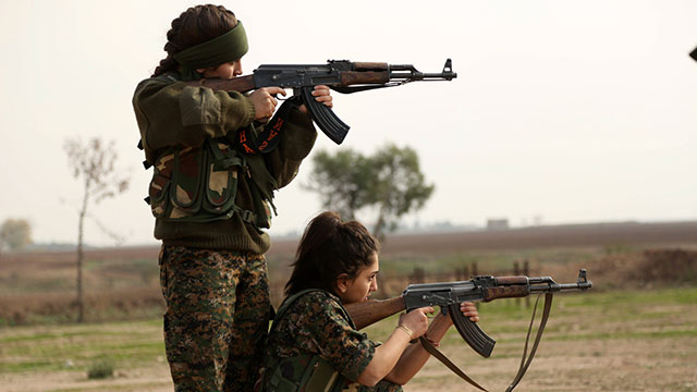 המיליציה הנשית החדשה (צילום: AFP) (צילום: AFP)