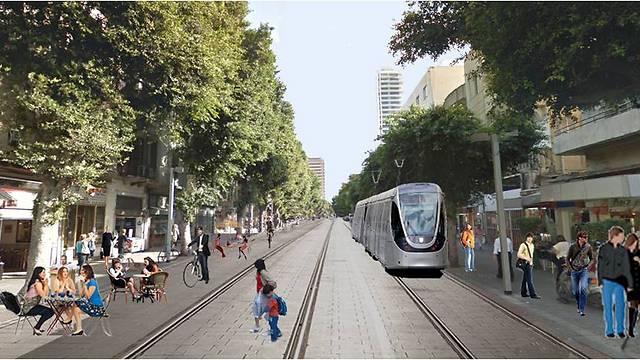 Проект метротрамвая в Тель-Авиве