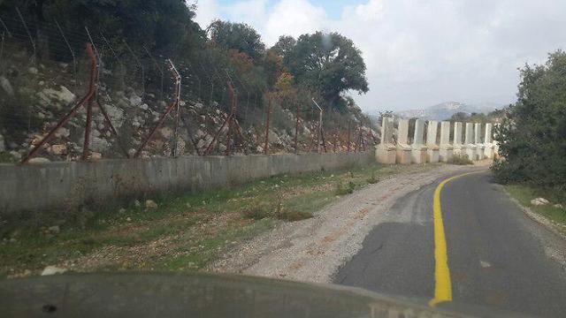 Concrete blocks set up at the Lebanese border (Photo: Yoav Zitun)