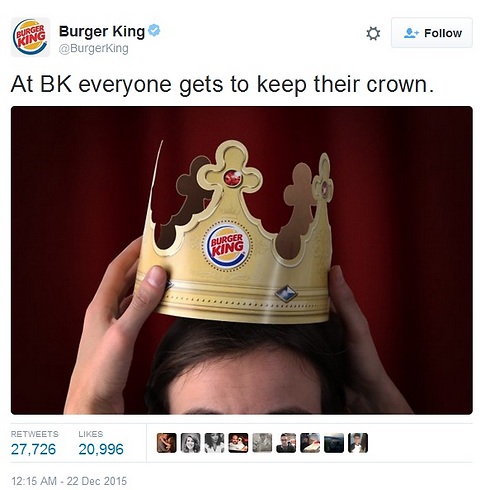  (צילום: מתוך twitter.com/BurgerKing) (צילום: מתוך twitter.com/BurgerKing)