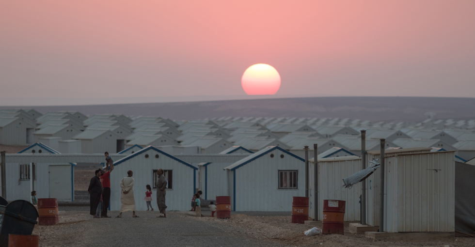 מחנה הפליטים זעטרי בירדן, בתמונה מ-2015  (צילום: UNHCR/Herwig)