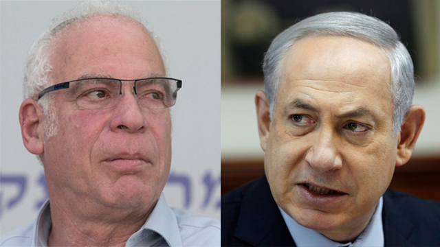 Agriculture Minister Uri Ariel and Prime Minister Benjamin Netanyahu (Photo: AP, Ohad Zwigenberg)