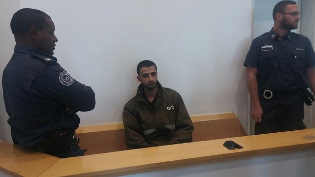 Khalil Nimri in court (Photo: Barel Efraim)