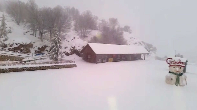 Snow at the Hermon ski site (Photo: PR)