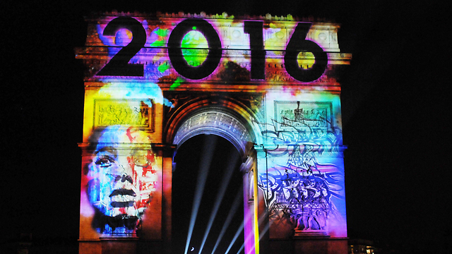 Celebrating 2016 at the Arc de Triomphe in Paris (Photo: MCT)