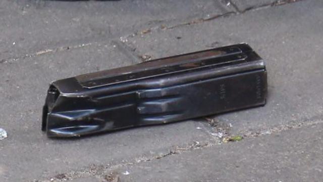 The magazine of the weapon used by Nashat Melhem in the attack (Photo: Motti Kimchi)