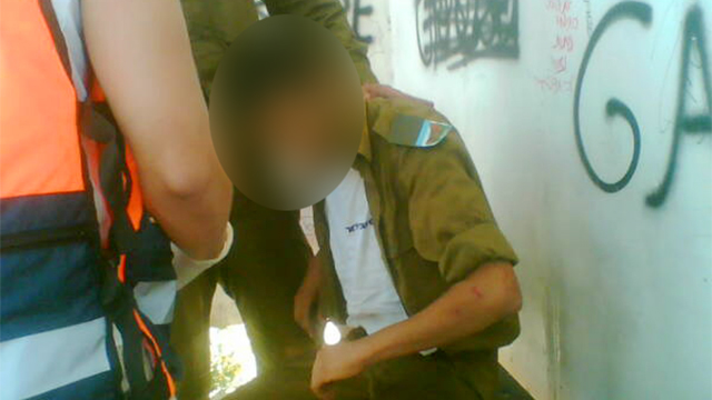 החייל שהותקף באירוע בכרכור ב-2007 (צילום: יואב גלזנר) (צילום: יואב גלזנר)
