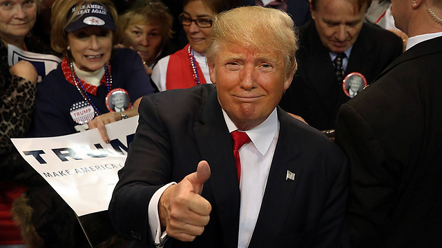 מוביל בסקרים. טראמפ בעצרת בחירות במיסיסיפי (צילום: AFP) (צילום: AFP)