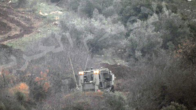 Scene of the attack in the Mount Dov area