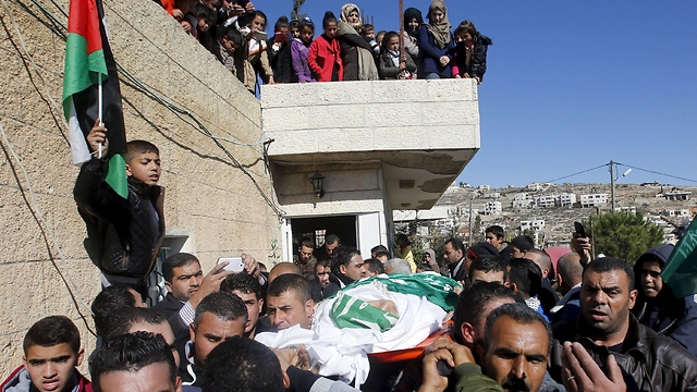 Palestinian funeral near Hebron (Photo: Reuters) 