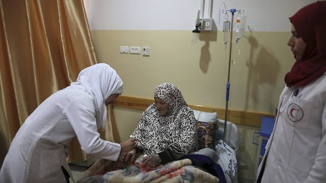 Patients and staff at the Indonesia Hospital in Gaza (Photo: Reuters)