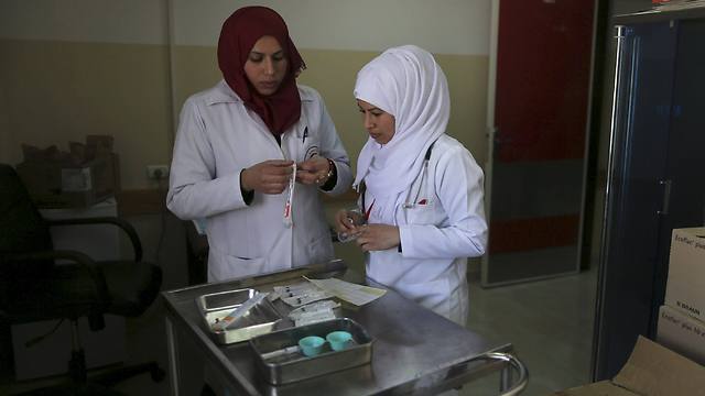 Staff at the new Indonesia Hospital in Gaza (Photo: Reuters)