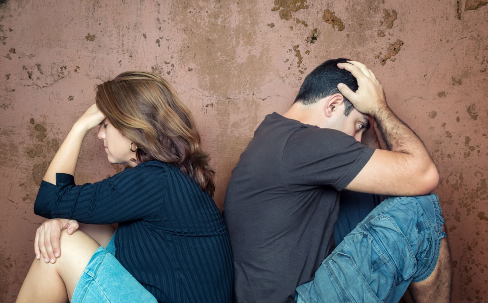 סיום קשר זוגי נחשב לגורם סיכון מרכזי לדיכאון. (צילום: shutterstock)