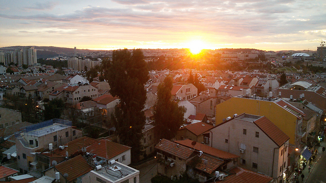 שקיעה בירושלים (צילום: מעוז חיים ) (צילום: מעוז חיים )