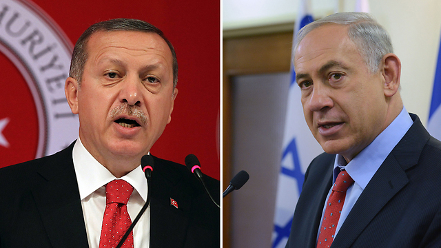 Prime Minister Benjamin Netanyahu and Turkish President Recep Tayyip Erdogan (Photo: AFP, Kobi Gidon/GPO) (Photo: AP, Kobi Gideon/GPO)