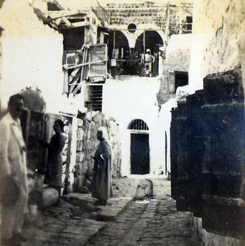 1927: נזקי רעידת האדמה בטבריה (באדיבות אוניברסיטת חיפה) (באדיבות אוניברסיטת חיפה)