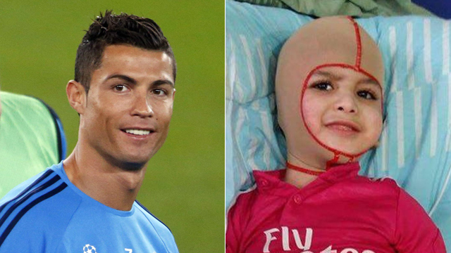Cristiano Ronaldo and Ahmed Dawabsheh (Photo: Reuters)